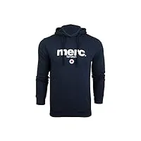merc of london pill, hooded sweatshirt sweat-shirt, bleu (marine), large (taille fabricant: l) homme