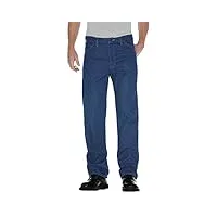 dickies, homme, jean 5 poches coupe regular, bleu indigo, 33w / 32l