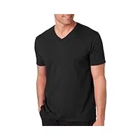 gildan lot de 12 t-shirts à col en v softstyle pour adulte, noir, x-large / pack12