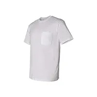 6 pack - gildan - dryblend 50/50 t-shirt with a pocket - 8300