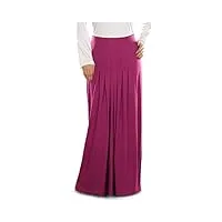 mybatua musulman vêtements munisa le maillot de femmes jupe longue à magenta (xxx-large)