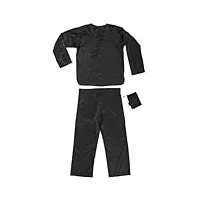cocoon mens travel pyjamas pirate black (size x large)