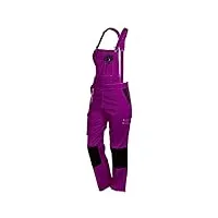 fashion sécurité femme pep's salopette de travail, violet (violet/noir), taille: s (36/38) eu