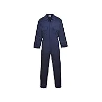 portwest s999 homme euro workwear combinaison de travail en polycoton bleu marine, l