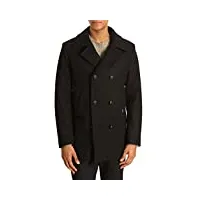 armor lux homme caban "cap sizun" homme manteau, noir (010 noir), small (taille fabricant: 42) eu
