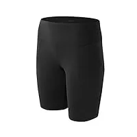 new balance women's premium performance 8-inch shorts, black, x-small