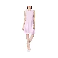french connection ana crepe s/ls flare - robe - tunique - sans manche - femme - violet (violet vice) - fr: 36 (taille fabricant: size 8)