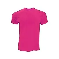 fruit of the loom screen stars - t-shirt à manches courtes - homme (m) (fuchsia)