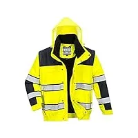 portwest homme c466ybrxl vêtements de travail > normés haute visibilité vestes visibilité, jaune fluo, xl eu