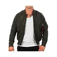 alpha industries alpha indutries ma-1 tt blouson bomber pour homme, rep.grey, (taille fabricant: x-large)