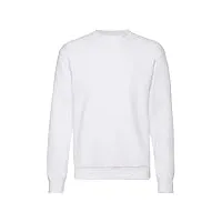 fruit of the loom 62-202-0 pull-over, white, l homme