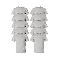 gildan ultra cotton g200 lot de 10 t-shirts 170 g gris glace 3xl