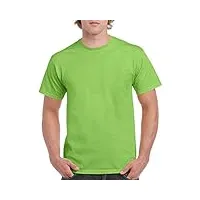 gildan lot de 12 t-shirts en coton épais pour homme vert citron taille xxxl