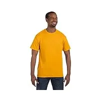 jerzees 5.6 oz, 50/50 heavyweight blend t-shirt (29m) pack of 2- gold,5xl