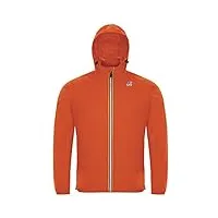 k-way le vrai claude veste de pluie pour homme - orange - large