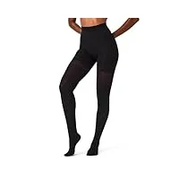 spanx women's luxe leg mid-thigh shaping tights very black b