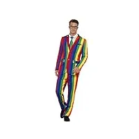 smiffys costume over the rainbow, avec veste, pantalon & cravate