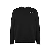 slazenger hommes sl polaire col rond sweater pull manche longue casual sweat top