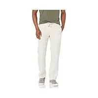 perry ellis pantalon en lin avec cordon de serrage pour homme - beige - 34w x 32l