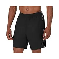 fila men's core 7'' shorts, black, white, s