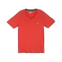 true religion men's v-neck t-shirt, vintage red, xx-large