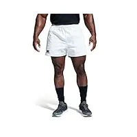 canterbury e523405-001-m short de rugby homme, blanc, fr : m (taille fabricant : m)