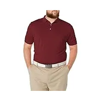 callaway mens opti-vent short sleeve open mesh polo shirt golf top zinfandel medium