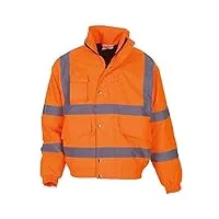 yoko - veste blouson sécurité haute visibilité - hvp211 - mixte homme femme (6xl, orange fluo)