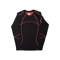 spyder maillot sous-vêtement de ski à manches longues t-shirt fonctionnel pour olympian (boxed) base layer 156526 - noir - x-large