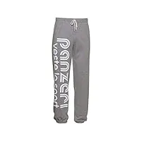 panzeri pantalone 100% cotone, pantalon de survêtement mixte, opacity, grigio melange/bianco, medium