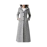 plaer automne et hiver aux femmes À long trench coat manteau cachemire de laine manteau (42)