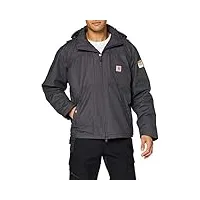 carhartt quick duck full swing cryder jacket veste imperméable, shadow, m homme