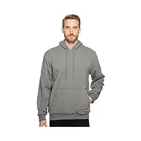 timberland pro men's double-duty hooded pullover sweatshirt, charcoal heather, small