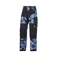 snickers 69038604046 flexiwork pantalon de travail taille 46 camouflage bleu marine/noir