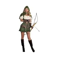 (844571-55) adult ladies robin hoodie costume (medium)