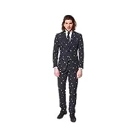 opposuits prom suits for men – pac-man – comes with jacket, pants and tie in funny designs costume d39homme, black, 44 homme