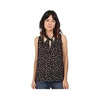 free people womens tie front printed casual top xs