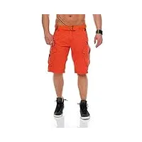 geographical norway bermuda shorts perle men, couleur:mandarine;tailles de pantalons:xl