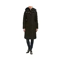 cole haan doudoune en taffetas avec bavoir manteau d'extérieur en duvet alternatif, noir profond, xl femme