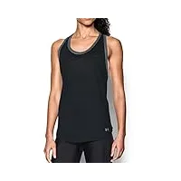 under armour 2017 ladies ua charged cotton fashlete tank top womens sports vest black small