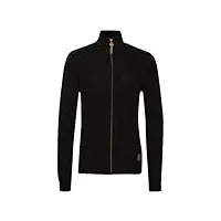 solid tristian cardigan gilet veste en maille pour homme avec col droit avec fermeture Éclair, taille:xl, couleur:black (9000)