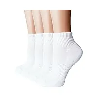 chaussettes sport courtes chaussettes basses en respirantes coton 4/6 paires chaussettes de sport femme socquettes courtes matelas