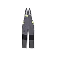 fashion sécurité femme pep's salopette de travail, gris (gris/citron), taille: s (36/38) eu