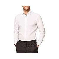 hackett london poplin slim bc chemise casual, white (white), 16 homme