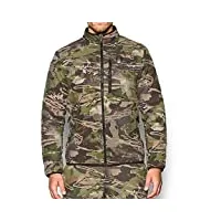 under armour men's charged wool primaloft top,ridge reaper camo fo (943)/black, small