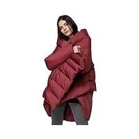 orolay doudoune en duvet pour femme chaud manteau mi-longue d'hiver de taille plus rouge f