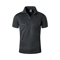 jeansian polo tee shirt poloshirt homme golf tennis bowling manches courtes lsl195 gray xl