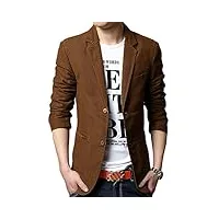 blouson homme jacket - veste -casual-slim, marron 1, l