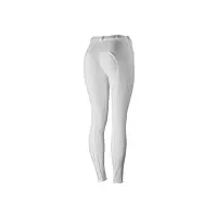 horze active silicone fs pantalon d'équitation pour femme, femme, blanc, 24