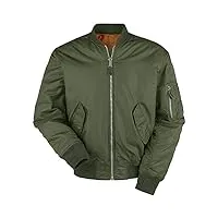 brandit ma1 jacket, grün (olive/orange 1), xxl homme